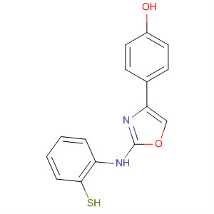 73265-86-8  Phenol, 4-[2-[(2-mercaptophenyl)amino]-4-oxazolyl]-