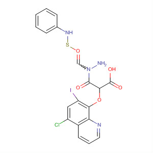 73511-48-5  Acetic acid, [(5-chloro-7-iodo-8-quinolinyl)oxy]-,2-[(phenylamino)thioxomethyl]hydrazide