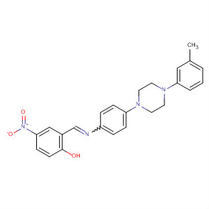 73518-60-2  Phenol,2-[[[4-[4-(3-methylphenyl)-1-piperazinyl]phenyl]imino]methyl]-4-nitro-