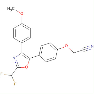 735265-17-5  Acetonitrile,[4-[2-(difluoromethyl)-4-(4-methoxyphenyl)-5-oxazolyl]phenoxy]-