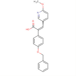 735265-35-7  Benzeneacetic acid,a-[(6-methoxy-3-pyridinyl)methylene]-4-(phenylmethoxy)-