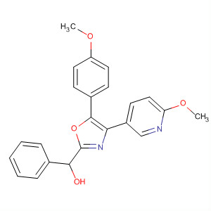 735265-91-5  2-Oxazolemethanol,5-(4-methoxyphenyl)-4-(6-methoxy-3-pyridinyl)-a-phenyl-