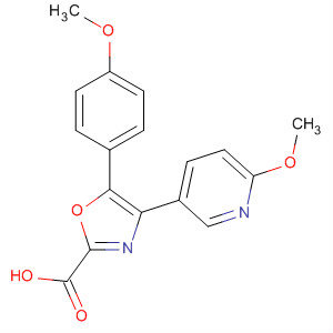 735265-93-7  2-Oxazolecarboxylic acid,5-(4-methoxyphenyl)-4-(6-methoxy-3-pyridinyl)-