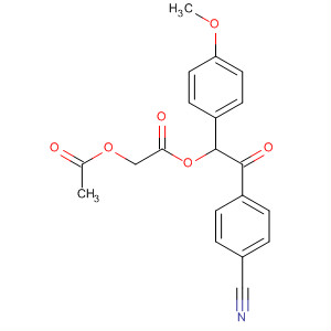 735265-99-3  Acetic acid, (acetyloxy)-,2-(4-cyanophenyl)-1-(4-methoxyphenyl)-2-oxoethyl ester