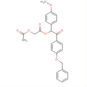 735266-07-6  Acetic acid, (acetyloxy)-,1-(4-methoxyphenyl)-2-oxo-2-[4-(phenylmethoxy)phenyl]ethyl ester