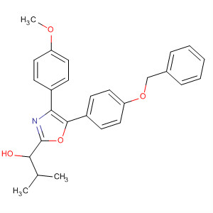 735266-63-4  2-Oxazolemethanol,4-(4-methoxyphenyl)-a-(1-methylethyl)-5-[4-(phenylmethoxy)phenyl]-