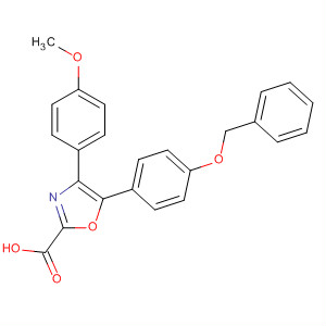 735266-71-4  2-Oxazolecarboxylic acid,4-(4-methoxyphenyl)-5-[4-(phenylmethoxy)phenyl]-