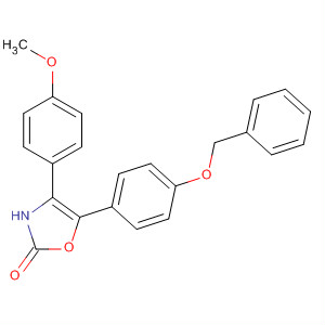 735267-08-0  2(3H)-Oxazolone, 4-(4-methoxyphenyl)-5-[4-(phenylmethoxy)phenyl]-