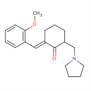 736179-13-8  Cyclohexanone,2-[(2-methoxyphenyl)methylene]-6-(1-pyrrolidinylmethyl)-, (2E)-