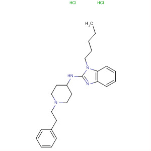 73734-33-5  1H-Benzimidazol-2-amine, 1-pentyl-N-[1-(2-phenylethyl)-4-piperidinyl]-,dihydrochloride