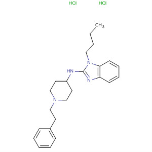 73734-35-7  1H-Benzimidazol-2-amine, 1-butyl-N-[1-(2-phenylethyl)-4-piperidinyl]-,dihydrochloride