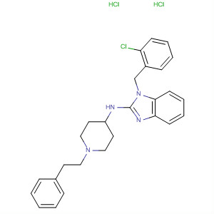 73734-40-4  1H-Benzimidazol-2-amine,1-[(2-chlorophenyl)methyl]-N-[1-(2-phenylethyl)-4-piperidinyl]-,dihydrochloride