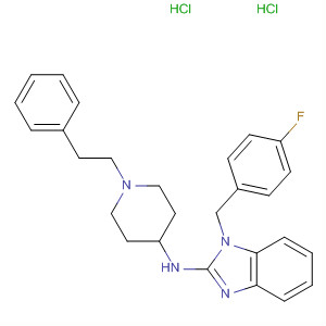 73734-43-7  1H-Benzimidazol-2-amine,1-[(4-fluorophenyl)methyl]-N-[1-(2-phenylethyl)-4-piperidinyl]-,dihydrochloride