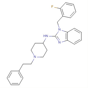 73734-44-8  1H-Benzimidazol-2-amine,1-[(2-fluorophenyl)methyl]-N-[1-(2-phenylethyl)-4-piperidinyl]-