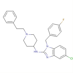 73734-47-1  1H-Benzimidazol-2-amine,5-chloro-1-[(4-fluorophenyl)methyl]-N-[1-(2-phenylethyl)-4-piperidinyl]-