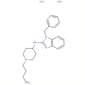 73734-64-2  1H-Benzimidazol-2-amine, N-(1-butyl-4-piperidinyl)-1-(phenylmethyl)-,dihydrochloride