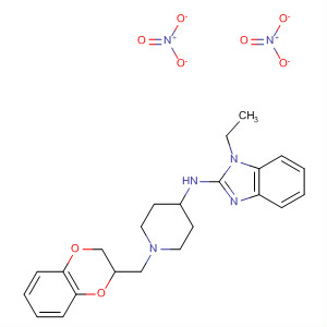 73735-02-1  1H-Benzimidazol-2-amine,N-[1-[(2,3-dihydro-1,4-benzodioxin-2-yl)methyl]-4-piperidinyl]-1-ethyl-,dinitrate