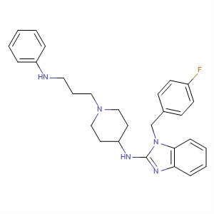 73735-05-4  1H-Benzimidazol-2-amine,1-[(4-fluorophenyl)methyl]-N-[1-[3-(phenylamino)propyl]-4-piperidinyl]-