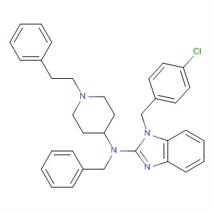 73736-07-9  1H-Benzimidazol-2-amine,1-[(4-chlorophenyl)methyl]-N-[1-(2-phenylethyl)-4-piperidinyl]-N-(phenylmethyl)-