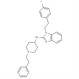 73736-14-8  1H-Benzimidazol-2-amine,1-[2-(4-fluorophenyl)ethyl]-N-[1-(2-phenylethyl)-4-piperidinyl]-