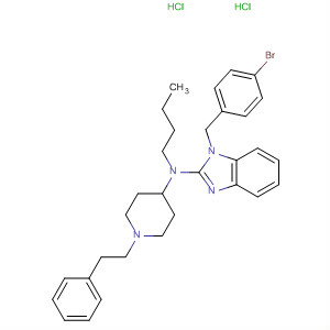 73736-42-2  1H-Benzimidazol-2-amine,1-[(4-bromophenyl)methyl]-N-butyl-N-[1-(2-phenylethyl)-4-piperidinyl]-,dihydrochloride