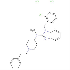 73755-94-9  1H-Benzimidazol-2-amine,1-[(2-chlorophenyl)methyl]-N-methyl-N-[1-(2-phenylethyl)-4-piperidinyl]-,dihydrochloride