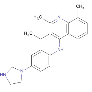 737777-99-0  4-Quinolinamine, 3-ethyl-N-[4-(1-imidazolidinyl)phenyl]-2,8-dimethyl-