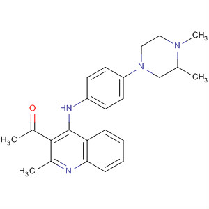 737778-38-0  Ethanone,1-[4-[[4-(3,4-dimethyl-1-piperazinyl)phenyl]amino]-2-methyl-3-quinolinyl]-
