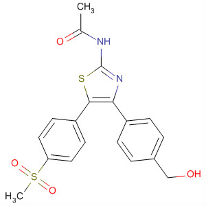 737825-01-3  Acetamide,N-[4-[4-(hydroxymethyl)phenyl]-5-[4-(methylsulfonyl)phenyl]-2-thiazolyl]-
