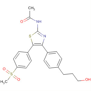 737825-04-6  Acetamide,N-[4-[4-(3-hydroxypropyl)phenyl]-5-[4-(methylsulfonyl)phenyl]-2-thiazolyl]-