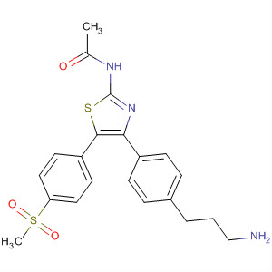 737825-07-9  Acetamide,N-[4-[4-(3-aminopropyl)phenyl]-5-[4-(methylsulfonyl)phenyl]-2-thiazolyl]-