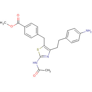 737825-28-4  Benzoic acid,4-[[2-(acetylamino)-4-[2-(4-aminophenyl)ethyl]-5-thiazolyl]methyl]-,methyl ester