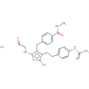 737825-35-3  Benzamide,4-[[2-(acetylamino)-4-[2-[4-[(aminoiminomethyl)amino]phenyl]ethyl]-5-thiazolyl]methyl]-N-methyl-, monohydrochloride