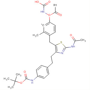 737826-37-8  Carbamic acid,[4-[[2-(acetylamino)-4-[2-[4-[[(1,1-dimethylethoxy)carbonyl]amino]phenyl]ethyl]-5-thiazolyl]methyl]phenyl]-, methyl ester