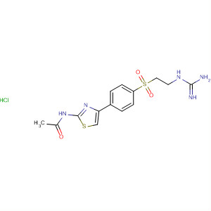 737826-50-5  Acetamide,N-[4-[4-[[2-[(aminoiminomethyl)amino]ethyl]sulfonyl]phenyl]-2-thiazolyl]-,monohydrochloride