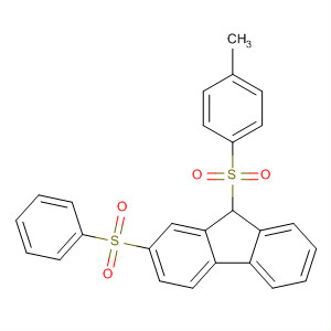 73838-64-9  9H-Fluorene, 9-[(4-methylphenyl)sulfonyl]-2-(phenylsulfonyl)-