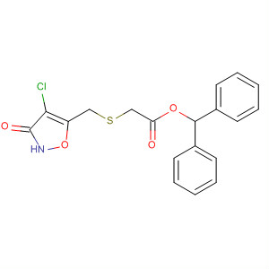 73911-53-2  Acetic acid, [[(4-chloro-2,3-dihydro-3-oxo-5-isoxazolyl)methyl]thio]-,diphenylmethyl ester