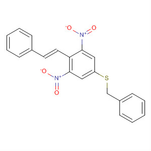 740857-93-6  Benzene, 1,3-dinitro-2-[(1E)-2-phenylethenyl]-5-[(phenylmethyl)thio]-