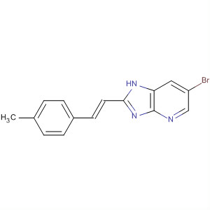 74100-77-9  1H-Imidazo[4,5-b]pyridine, 6-bromo-2-[2-(4-methylphenyl)ethenyl]-, (E)-