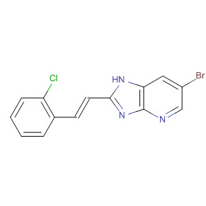 74100-79-1  1H-Imidazo[4,5-b]pyridine, 6-bromo-2-[2-(2-chlorophenyl)ethenyl]-, (E)-