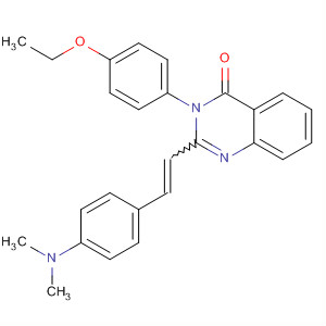 74115-98-3  4(3H)-Quinazolinone,2-[2-[4-(dimethylamino)phenyl]ethenyl]-3-(4-ethoxyphenyl)-
