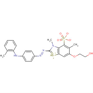 741250-24-8  Benzothiazolium,6-(2-hydroxyethoxy)-3-methyl-2-[[4-(methylphenylamino)phenyl]azo]-,methyl sulfate (salt)