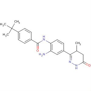 74150-11-1  Benzamide,N-[2-amino-4-(1,4,5,6-tetrahydro-4-methyl-6-oxo-3-pyridazinyl)phenyl]-4-(1,1-dimethylethyl)-
