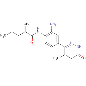 74150-14-4  Pentanamide,N-[2-amino-4-(1,4,5,6-tetrahydro-4-methyl-6-oxo-3-pyridazinyl)phenyl]-2-methyl-