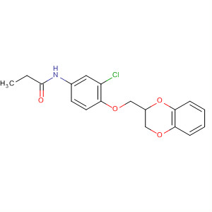 74173-81-2  Propanamide,N-[3-chloro-4-[(2,3-dihydro-1,4-benzodioxin-2-yl)methoxy]phenyl]-