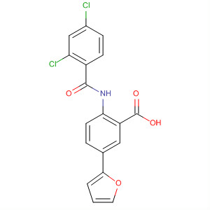 742053-69-6  Benzoic acid, 2-[(2,4-dichlorobenzoyl)amino]-5-(2-furanyl)-