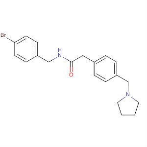 742085-22-9  Benzeneacetamide, N-[(4-bromophenyl)methyl]-4-(1-pyrrolidinylmethyl)-
