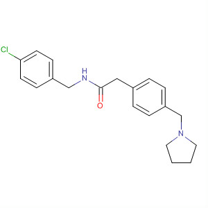 742085-24-1  Benzeneacetamide, N-[(4-chlorophenyl)methyl]-4-(1-pyrrolidinylmethyl)-
