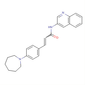 742695-91-6  2-Propenamide, 3-[4-(hexahydro-1H-azepin-1-yl)phenyl]-N-3-quinolinyl-