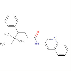 742696-71-5  Benzenebutanamide, 4-(1,1-dimethylpropyl)-N-3-quinolinyl-